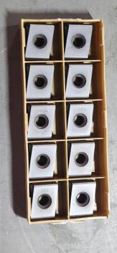 DESCRIPTION: (10) CARBIDE MILLING INSERTS BRAND/MODEL: ISCAR T465 LNHT 2212-ZN-R RETAIL$: $454.00 QTY: 10