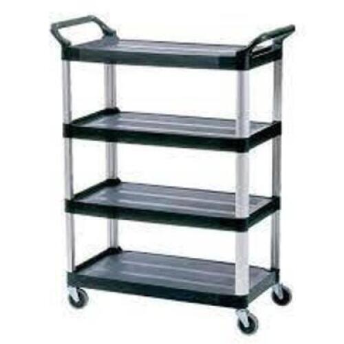 DESCRIPTION: (1) UTILITY CART BRAND/MODEL: RUBBERMAID # 007-4096BLA INFORMATION: BLACK RETAIL$: $400.00 SIZE: 300 LB CAP QTY: 1
