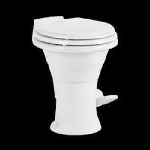 DESCRIPTION: (1) STANDARD TOILET BRAND/MODEL: DOMETIC #310 INFORMATION: WHITE RETAIL$: $228.69 SIZE: 19.57 HEIGHT QTY: 1