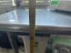 48" STAINLESS STEEL PREP TABLE WITH UNDERSHELF AND CASTERS - 6