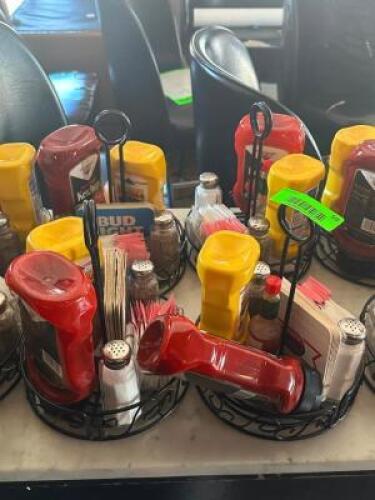 (4) - CONDIMENT AND MENU TABLE ORGANIZERS