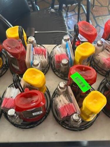 (4) - CONDIMENT AND MENU TABLE ORGANIZERS