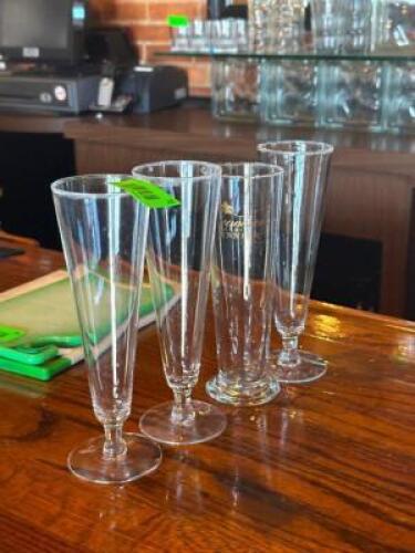 (4) - FLUTE GLASSES