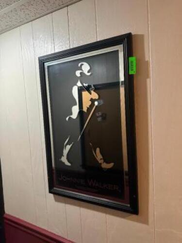 30" JOHNNIE WALKER BAR MIRROR