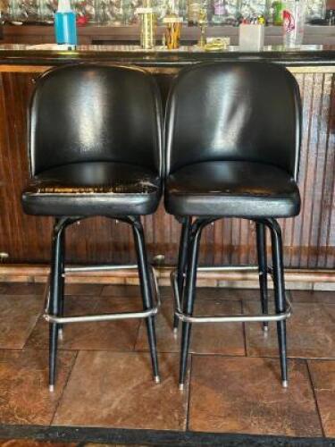 (2) - PADDED HIGH TOP BAR STOOLS