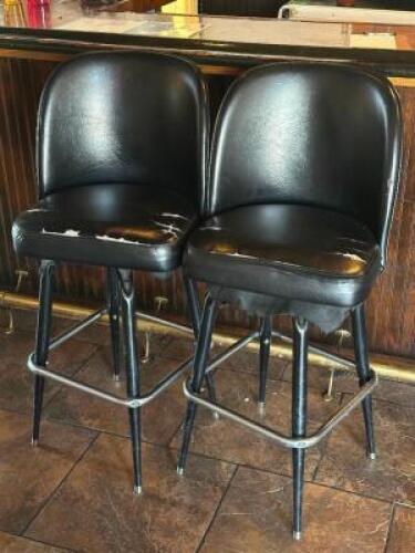 (2) - PADDED HIGH TOP BAR STOOLS