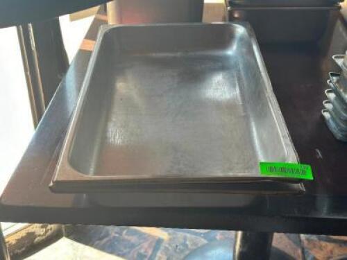 (2) - HALF SIZE STAINLESS INSERTS