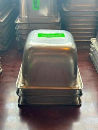 (3) - 1/6 SIZE STAINLESS INSERT