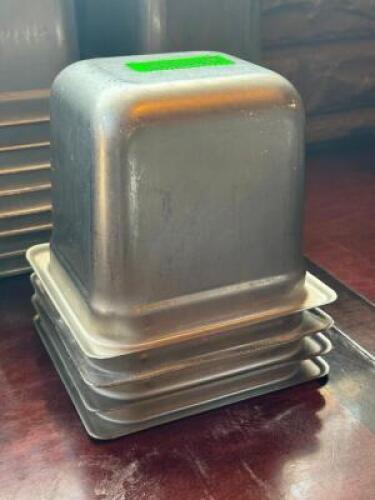 (5) - 1/6 SIZE STAINLESS INSERT