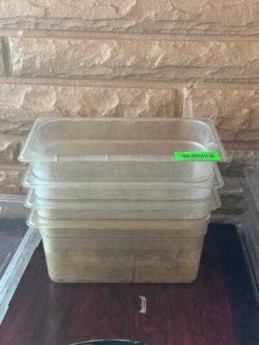 (4) - 1/3 SIZE INGREDIENT CONTAINERS