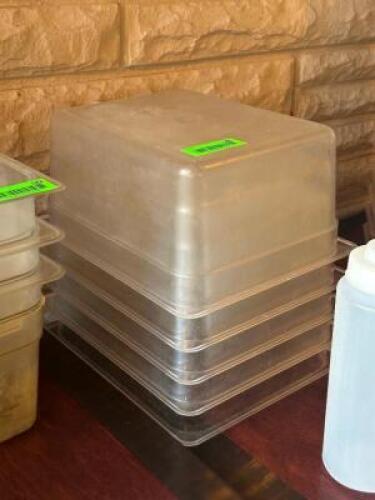 (5) - 1/2 SIZE INGREDIENT CONTAINERS