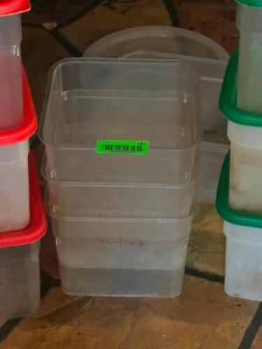 (3) - 6 QT. CONTAINERS