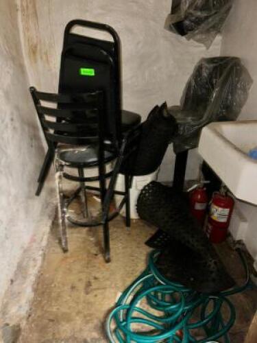 ASSORTED CHAIRS AND CONTENTS OF ROOM