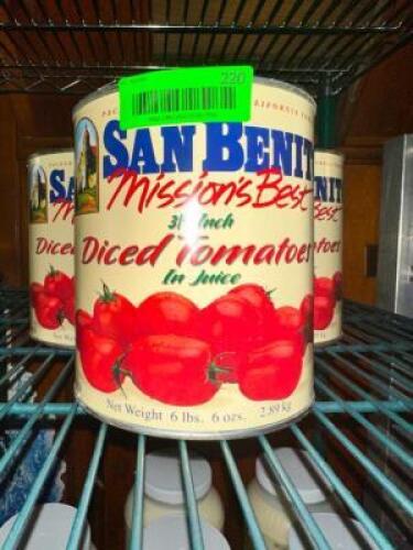 (5) - CANS OF DICED TOMATOES