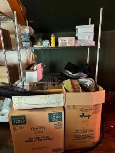 CONTENTS OF SHELVING UNIT
