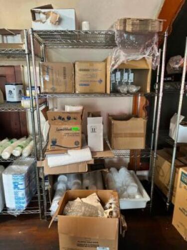 CONTENTS OF SHELVING UNIT