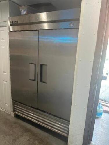 78" STAINLESS STEEL TWO DOOR REACH IN FREEZER