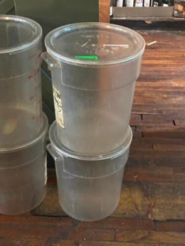 (2) - 20L CONTAINERS WITH LIDS