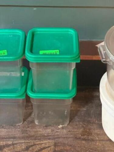 (2) - INGREDIENT CONTAINERS WITH LIDS
