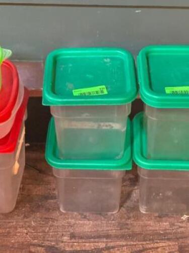 (2) - INGREDIENT CONTAINERS WITH LIDS