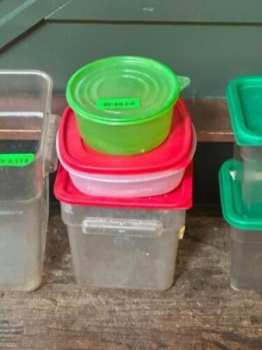 (2) - INGREDIENT CONTAINERS WITH LIDS