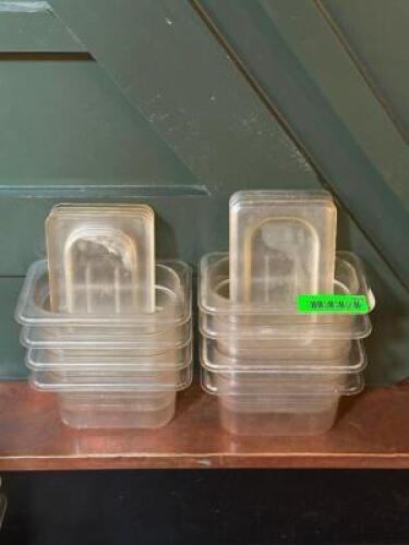 (8) - 1/9 SIZED CONTAINERS