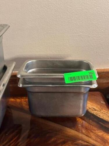 (2) - 1/9 SIZED STAINLESS STEEL INSERTS