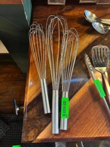 (3) - STAINLESS WHISKS
