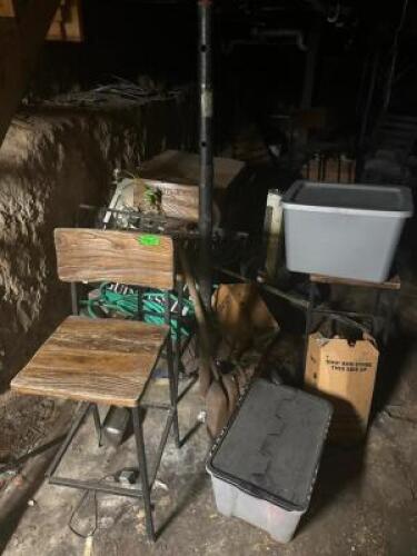 ASSORTED CHAIRS AND DECORATION
