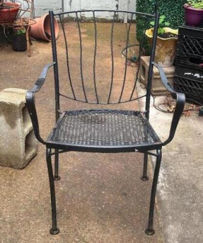 (4) - METAL PATIO CHAIRS