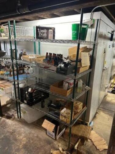 FOUR TIERED WIRE SHELVING