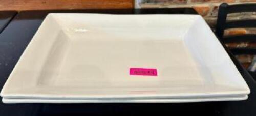 (2)- 18" SERVING PLATTERS