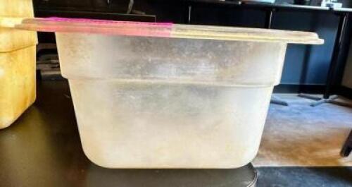 (7)- 1/6 SIZE PLASTIC INSERTS