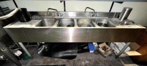 UNDER BAR STAINLESS SINK