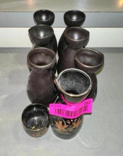 (7)- MINI SAKE DECANTERS