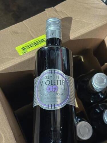 (5)- BOTTLES OF CREME DE VIOLETTE