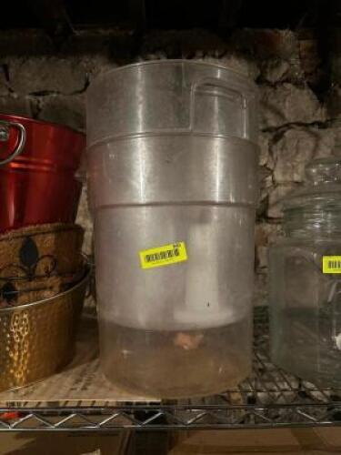 (2)- PLASTIC FOOD BINS