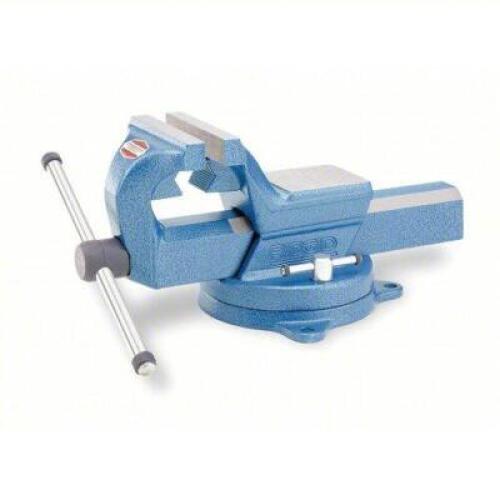 DESCRIPTION: (1) HEAVY DUTY COMBINATION VISE BRAND/MODEL: RIDGID #4WN29 INFORMATION: BLUE, UNCOVERED, SERRATED SIZE: 6 IN JAW FACE WD, 6 1/4 IN MAX JA