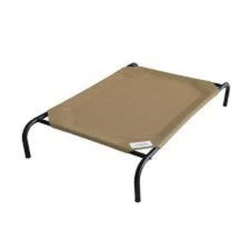 DESCRIPTION: (1) ELEVATED PET BEDBRAND/MODEL: COOLAROOINFORMATION: NUTMEGSIZE: 47"L x 29.5"W x 6.3"RETAIL$: $35.68 EAQTY: 1