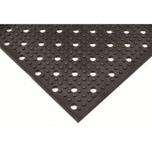 DESCRIPTION: (1) MULTI-MAT BRAND/MODEL: NOTRAX #25PL67 INFORMATION: BLACK, RAISED NUBS, NATURAL RUBBER SIZE: 3 FT X 8 FT, 3/8 IN THICK RETAIL$: $184.3