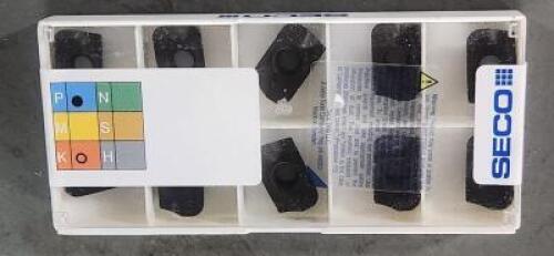 DESCRIPTION: (10) CARBIDE MILLING INSERTS BRAND/MODEL: SECO XOMX 180631TR-D16 RETAIL$: $208.30 QTY: 10