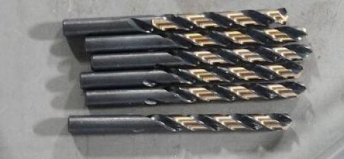 DESCRIPTION: (6) TYPE B HD JOBBER BITS BRAND/MODEL: DRILLCO 400N127 SIZE: 27/64" RETAIL$: $62.70 QTY: 6