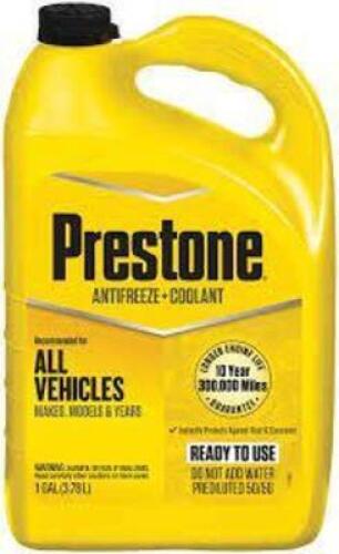 DESCRIPTION: (2) ALL VEHICLE ANTIFREEZE BRAND/MODEL: PRESTON RETAIL$: $10.00 EA SIZE: 1 GALLON QTY: 2