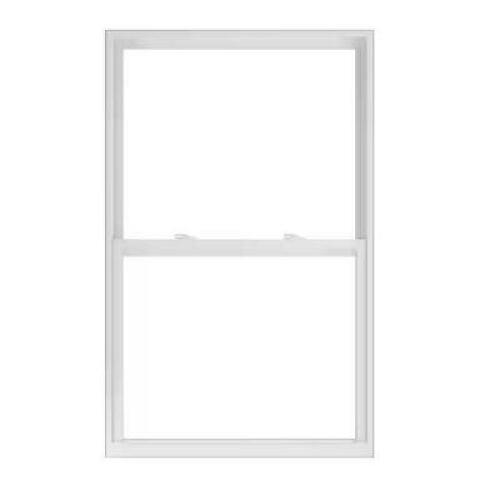 34 in. x 54 in. 50 Series Low-E Argon Glass Single Hung White Vinyl Replacement Window, Screen Incl