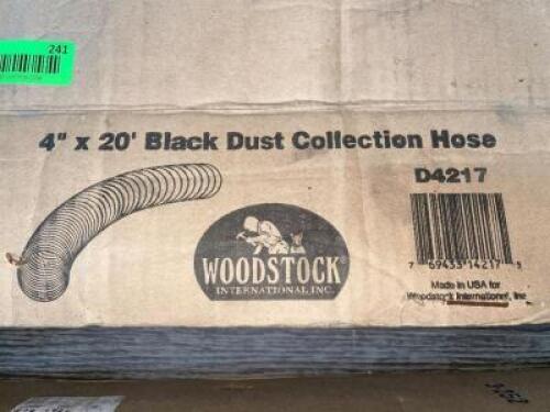 4" X 20' BLACK DUST COLLECTION HOSE