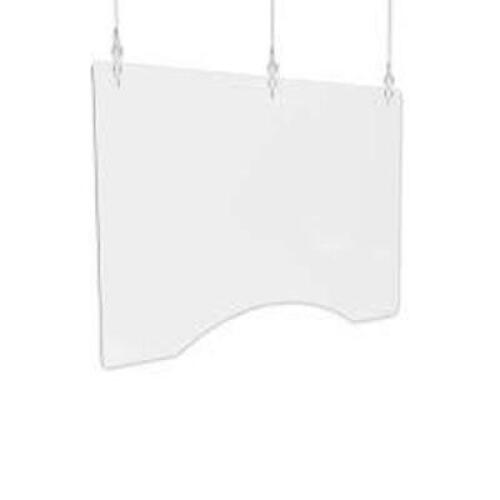 DESCRIPTION: (4) POLYCARBONATE HANGING BARRIER BRAND/MODEL: DEFLECTO #PBCHPC3624 INFORMATION: CLEAR SIZE: 36" X 24" RETAIL$: $218.88 TOTAL QTY: 4