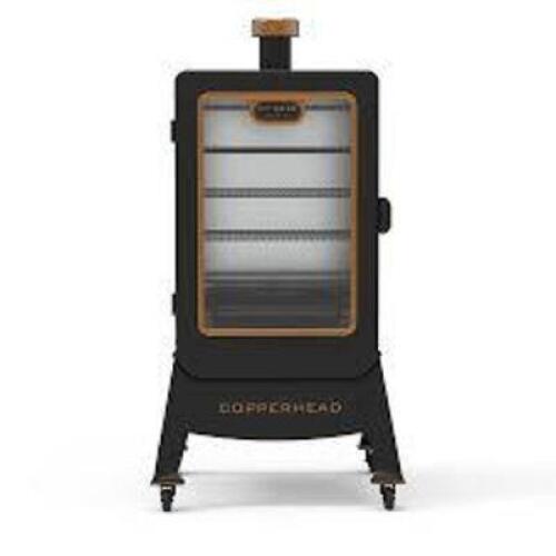 DESCRIPTION: (1) WOOD PELLET SMOKER BRAND/MODEL: PIT BOSS INFORMATION: COPPERHEAD, ONYX EDITION RETAIL$: $474.00 EA QTY: 1