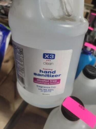 DESCRIPTION: (1) HAND SANITIZER BRAND/MODEL: X3 CLEAN RETAIL$: $36.65 SIZE: 1 GALLON QTY: 1