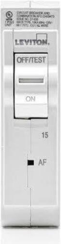DESCRIPTION: (6) BRANCH CIRCUIT BREAKER AFCI BRAND/MODEL: LEVITON #E489473 INFORMATION: WHITE, 60 HZ, 120 V, 1 POLE RETAIL$: $72.45 EA QTY: 6