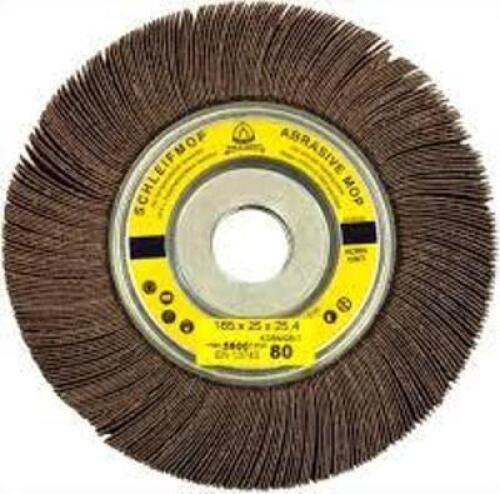 DESCRIPTION: (2) ABRASIVE MOP FOR PAINT AND VARNISH BRAND/MODEL: SCHLEIFMOP #SM 611 W INFORMATION: 60 GRIT SIZE: 8 X 1 X 1 RETAIL$: $43.00 EA QTY: 2